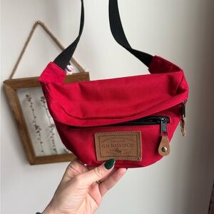 G.H. Bass & Co. Red Belt Bag